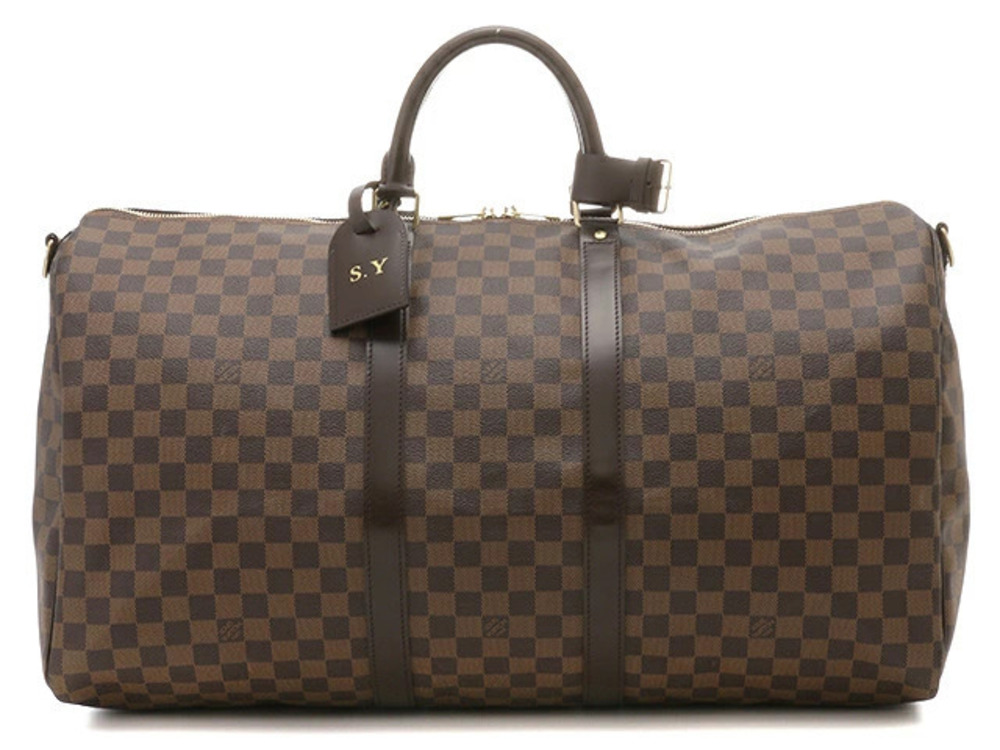 LOUIS VUITTON Keepall Bandouliere Damier Boston Bag